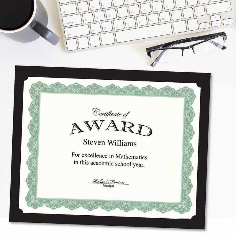 Geographics Black Certificate Holder, 9.5" x 12", 10/Pack (47836) - Image 3